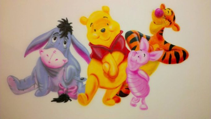 Winnie Puuh und Freunde, Airbrushtechnik