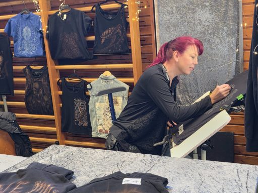 Livebemalung während einer Messe